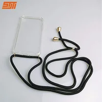 

Custom Logo Transparent Clear Phone Case With Strap Crossbody Necklace Cord Lanyards