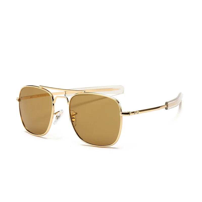 

2021 High Quality Designer Women Metal Custom Logo Luxury Aluminum Shades Sunglasses Wholesale Square Gold Polarized Sunglasses