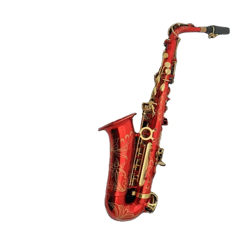 

Weifang Rebon Eb Key rose red Saxophone, Rose gold color