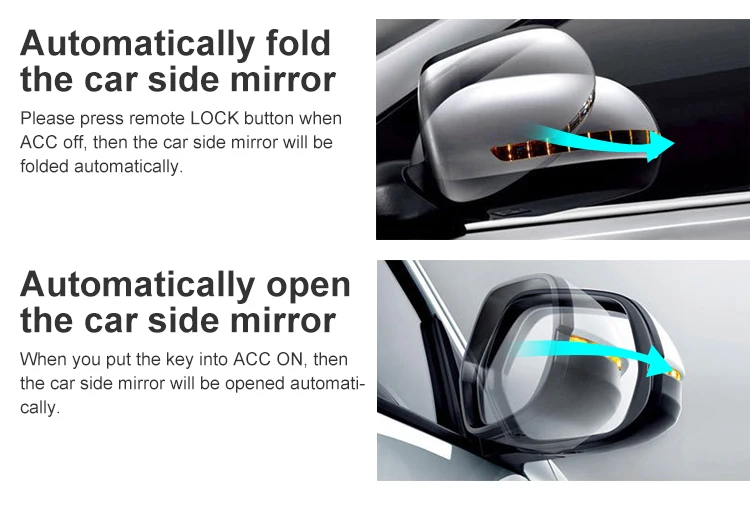 Auto Folding Car Side Mirror For 2018 Camry For Original Car Dc 12 V