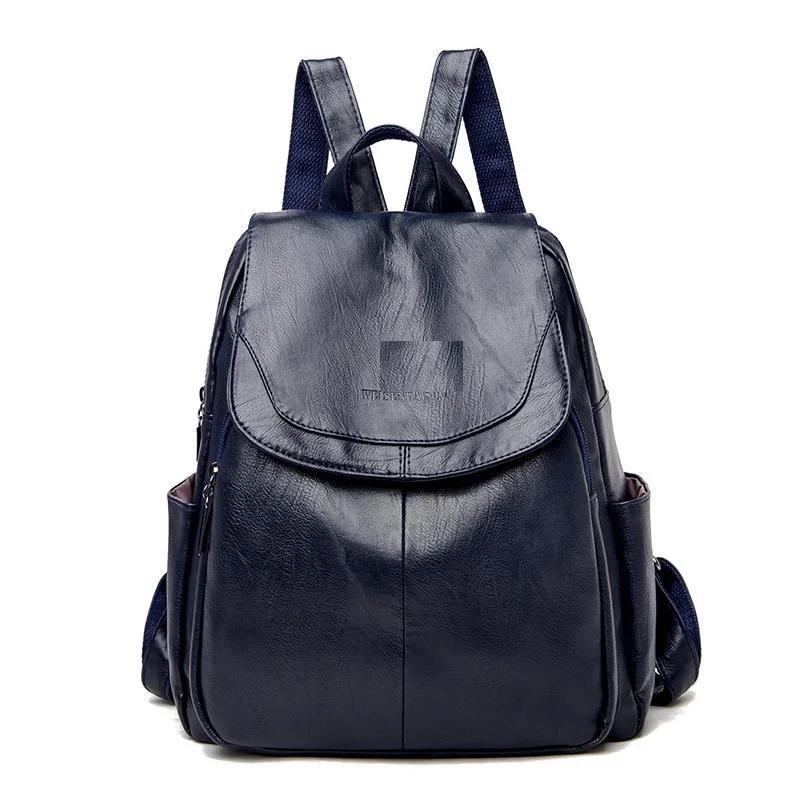 

Wholesale Women Leather Backpacks Female Vintage Backpack High quality ladies shopping handbag, Many colors