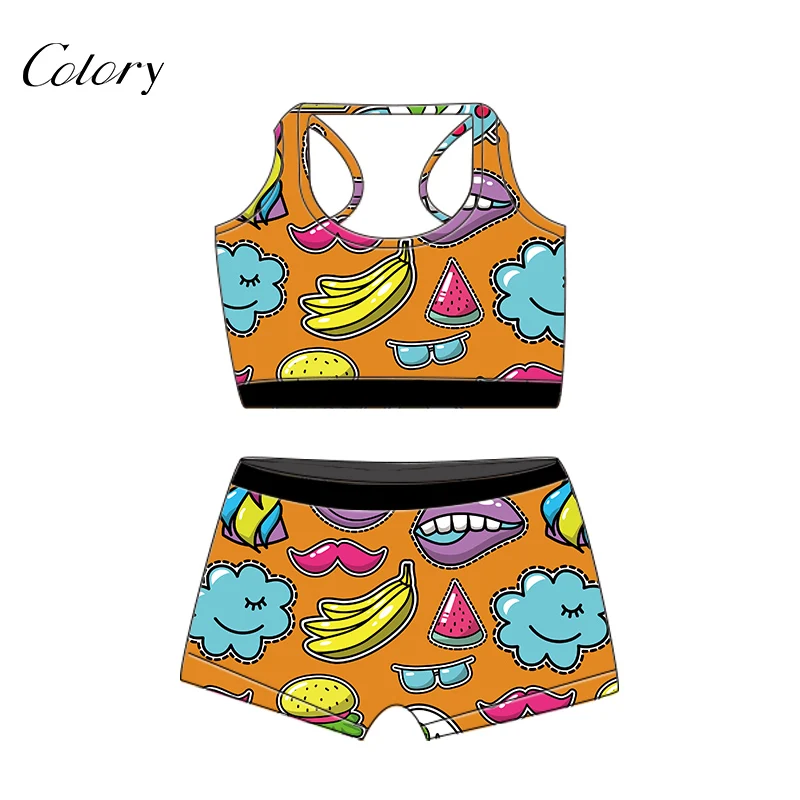 

Colory Flower Pants Pajamas Long Sleeve Nighty Design Custom Onesie, Picture shows