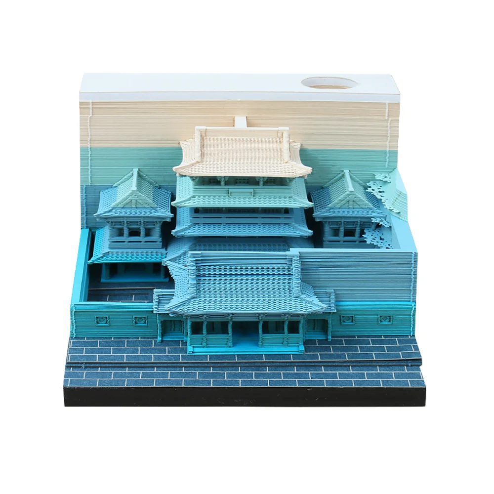 

Original Design Office Decoration Gift Paper Sculpture Building Model Zhang Mansion 3D Memo