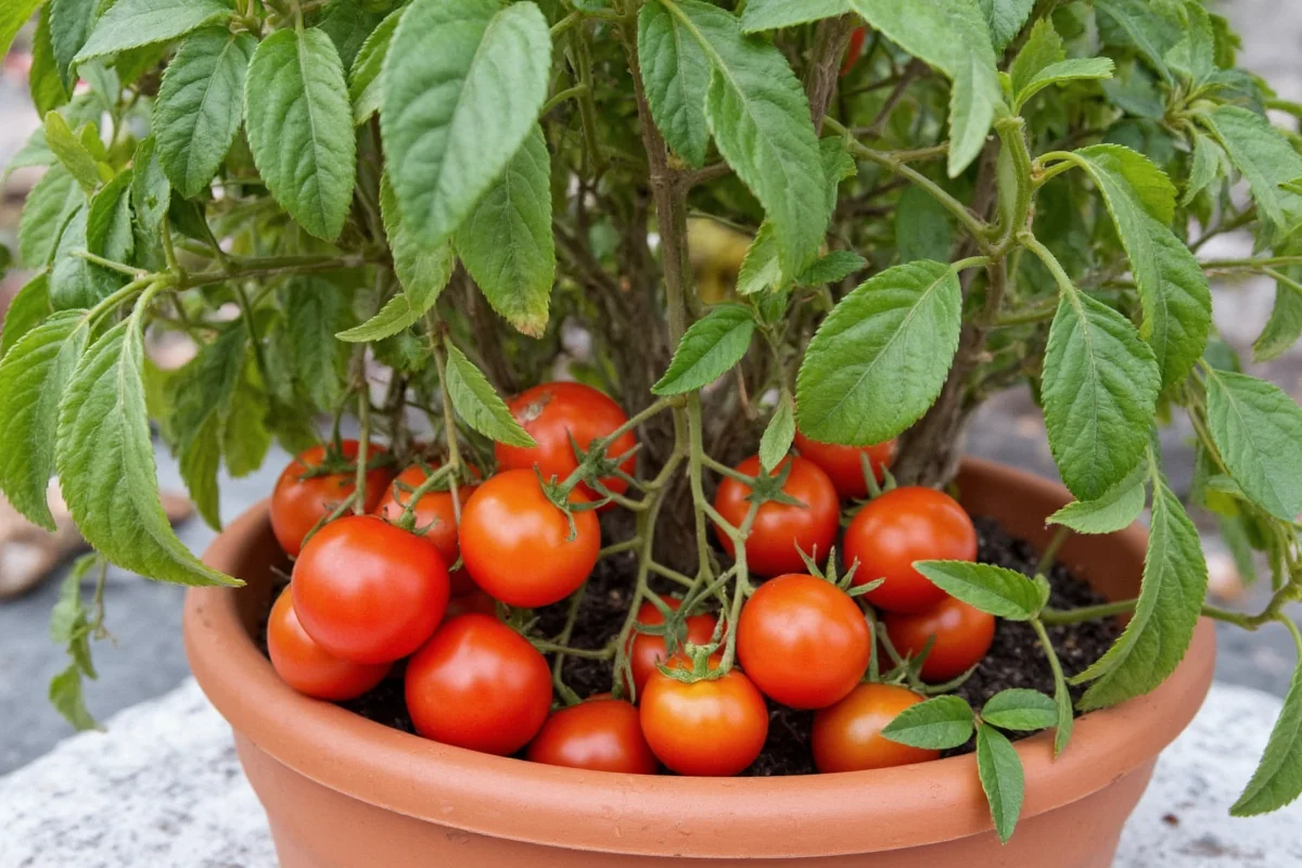 how to plant cherry tomatoes in containers