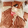 Wholesale Bedding 4pcs Quantity Nordic style Quilt Cover Sanding Student Dormitory Gift Kit Wholesale 2.0m( 6.6 feet) Bed