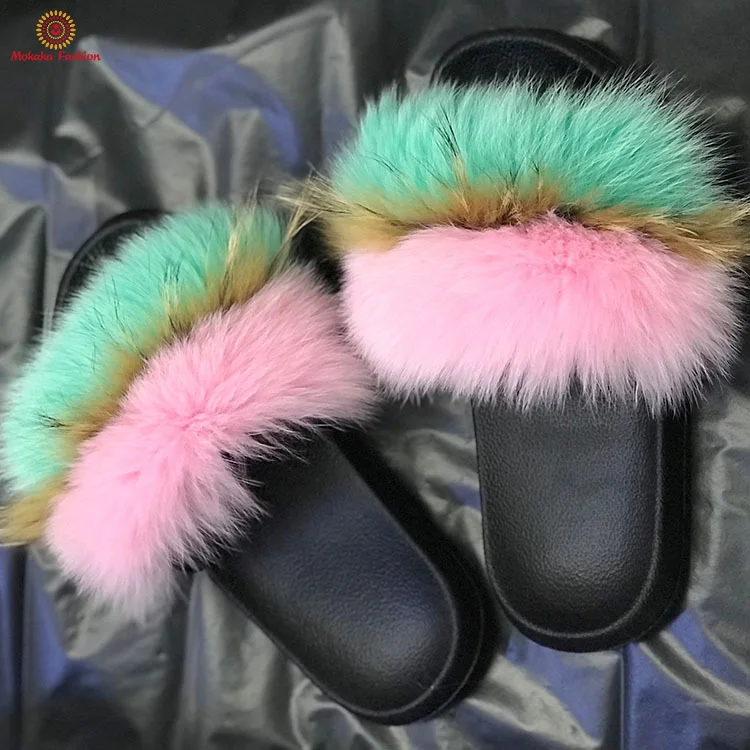 womens fur slippers