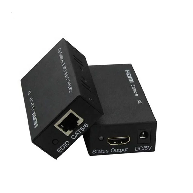 

WISTAR Smart HDMI Extender over CAT5E/CAT6 100m ethernet, Black, white
