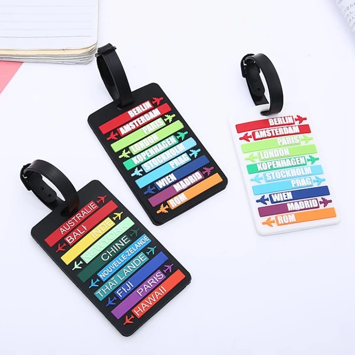 

popular design airtag plastic pvc luggage tag custom, As picture