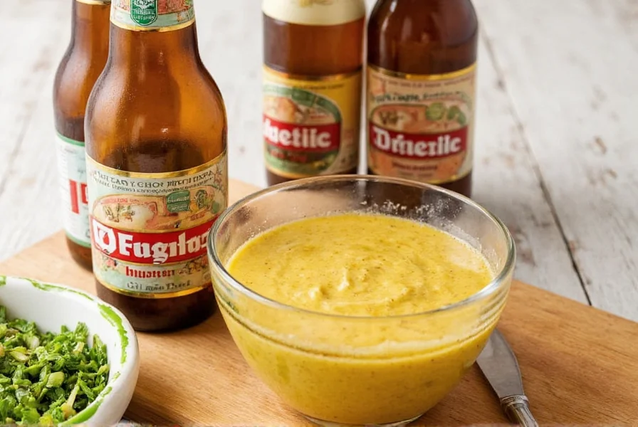 Beer Mustard Cheese Board