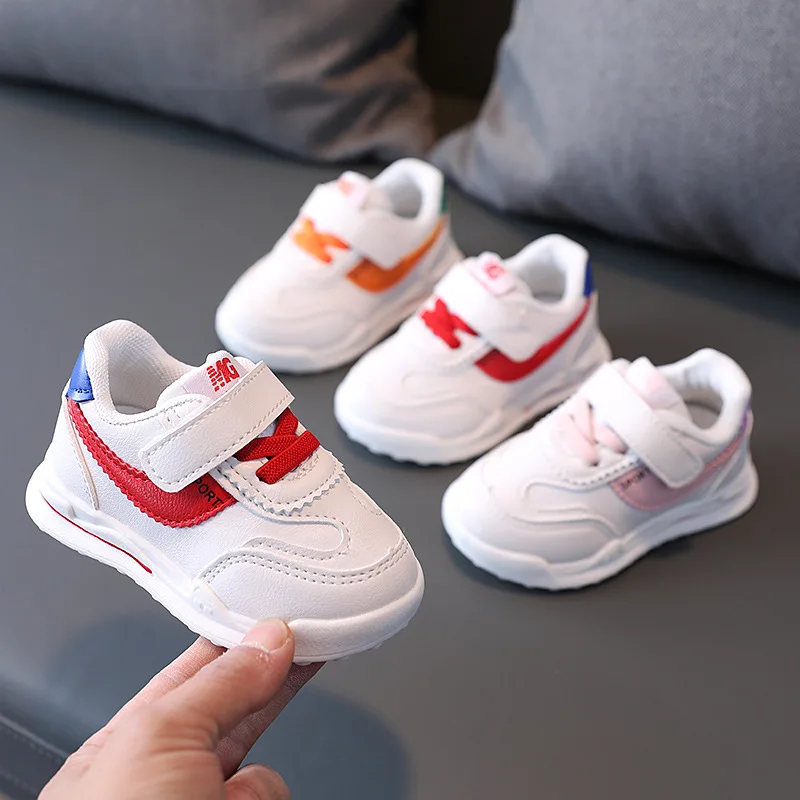 

Infant Baby Walking Shoes Toddler Kids Leisure Soft Soled Student Running Small White Female Spot