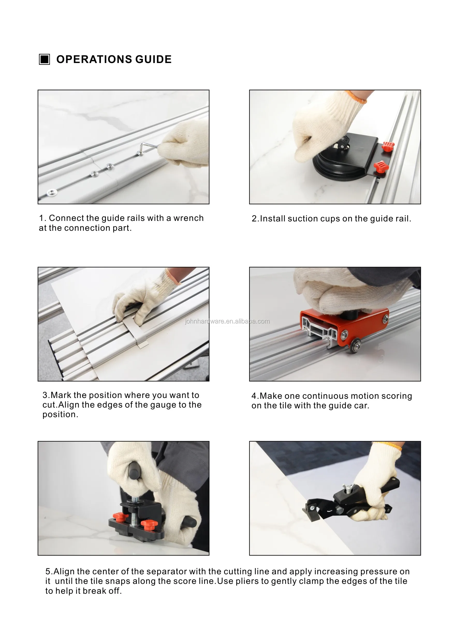 Johntools Db2 3200mm Cutting System For Large Format Tiles Tile Cutter
