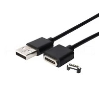 

1m fast charging usb cable connection with 4 pin magnetic cable connector