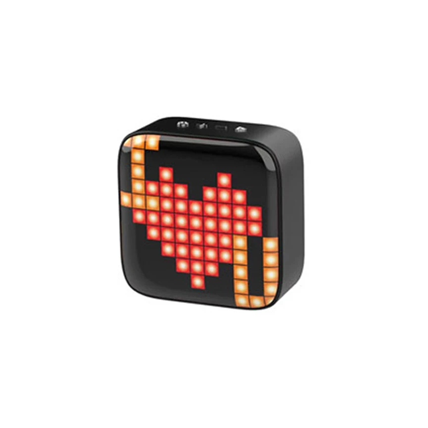 

New Mini Speaker Cartoon Portable Wireless LED Lights Display RGB Audio Mini Card Creative Gift Speaker Wholesale