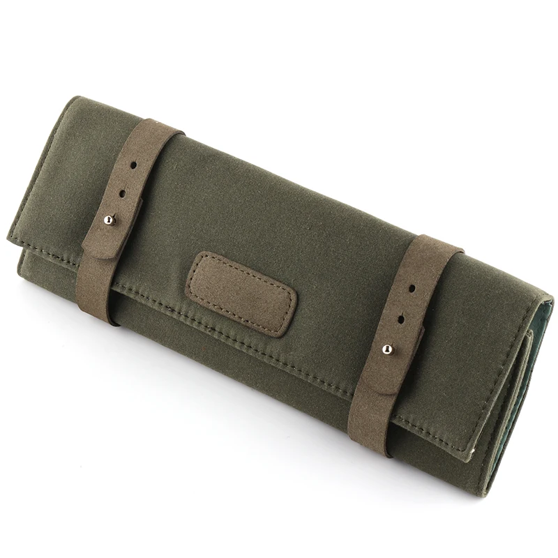 

Canvas Nylon Oil Wax Watch Pouch Bag Tools Watch Case Holder Organizer Portable Military Watches Jewelry Display 007 Wate, Green/blue/khaki