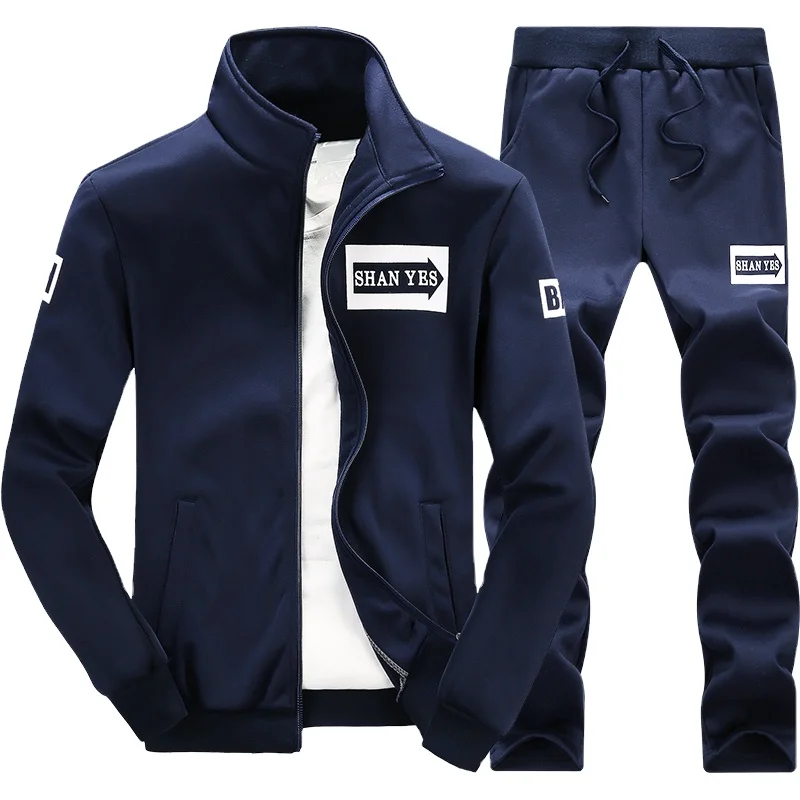 

US size European Size 2020 OEM Service black sport suit man wear suit Running Training Polyester track suit for men sport