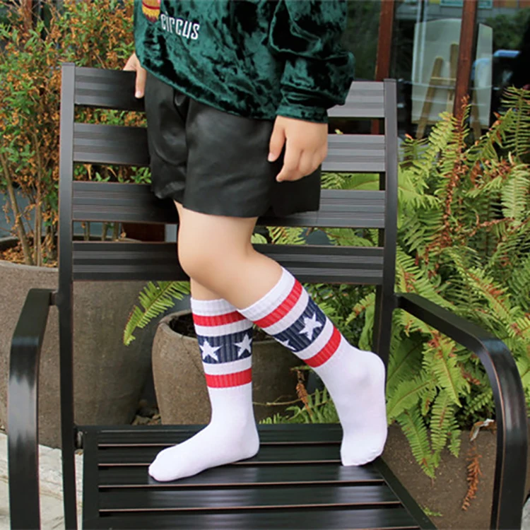 

Spring autumn solid color new cotton non-slip kids slouch custom print kids sock for boys and girls, As picture shows