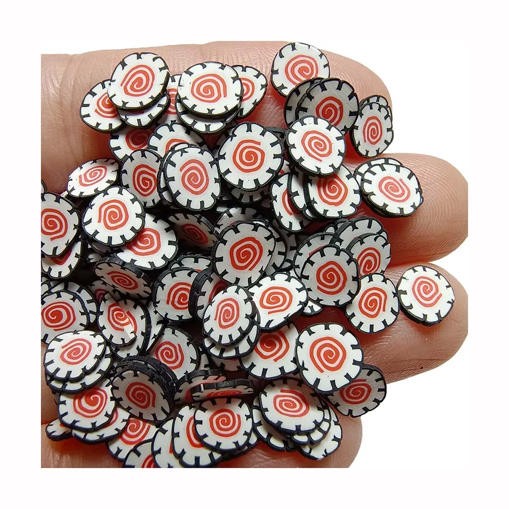 

Sushi Roll Slices Polymer Clay Sweet Sprinkles For Christmas Decoration DIY Crafts Filler Accessories