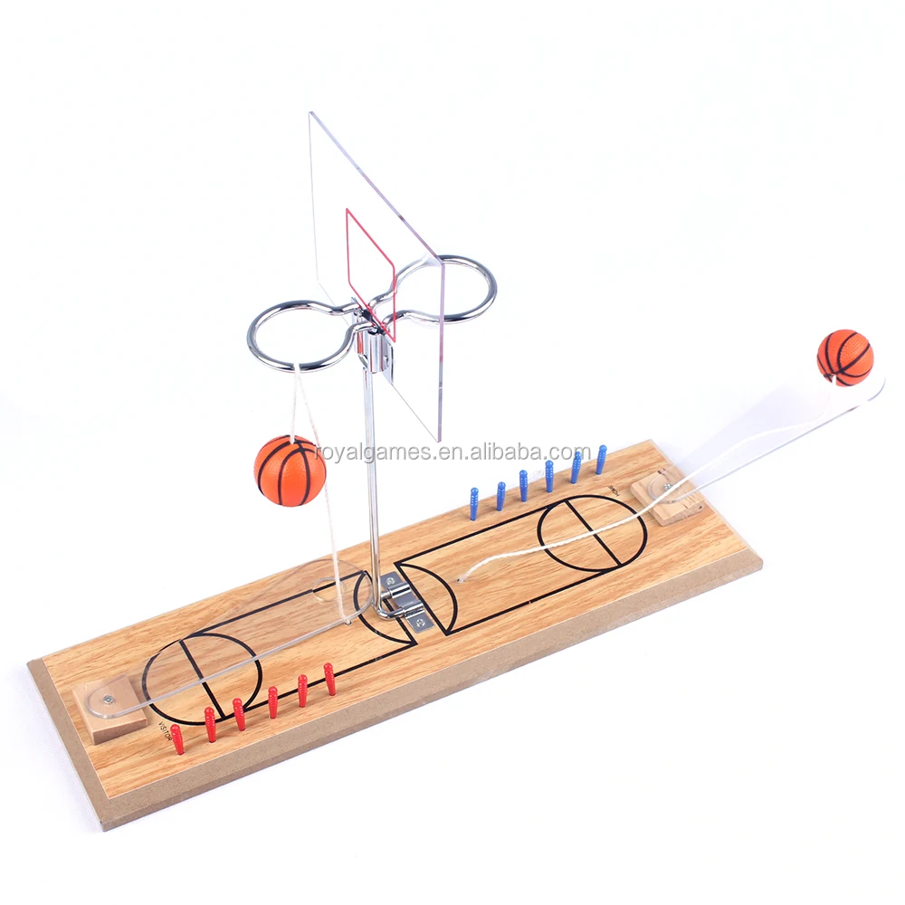 2 Player Wooden Mini Desktop Basketball Shooting Game Toy,Tabletop Mini
