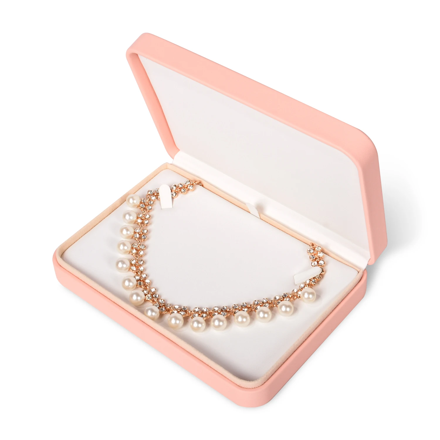 

Wholesale Custom Large Necklace Box Packaging For Your Big Luxury Jewelry, 9 colors