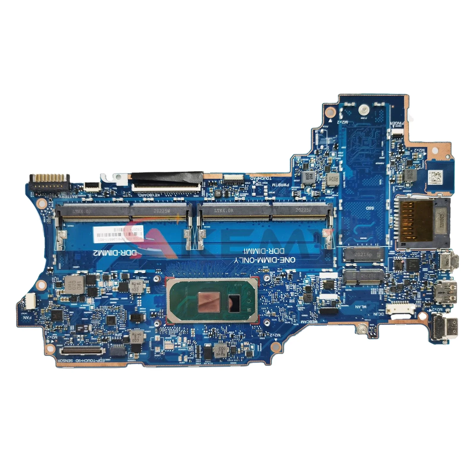 

Working Good For Hp Pavilion X360 Convertible 14-Dw Motherboard i3-1005G1 i5-1035G1 CPU L96510-601 6050A3156701-MB-A01