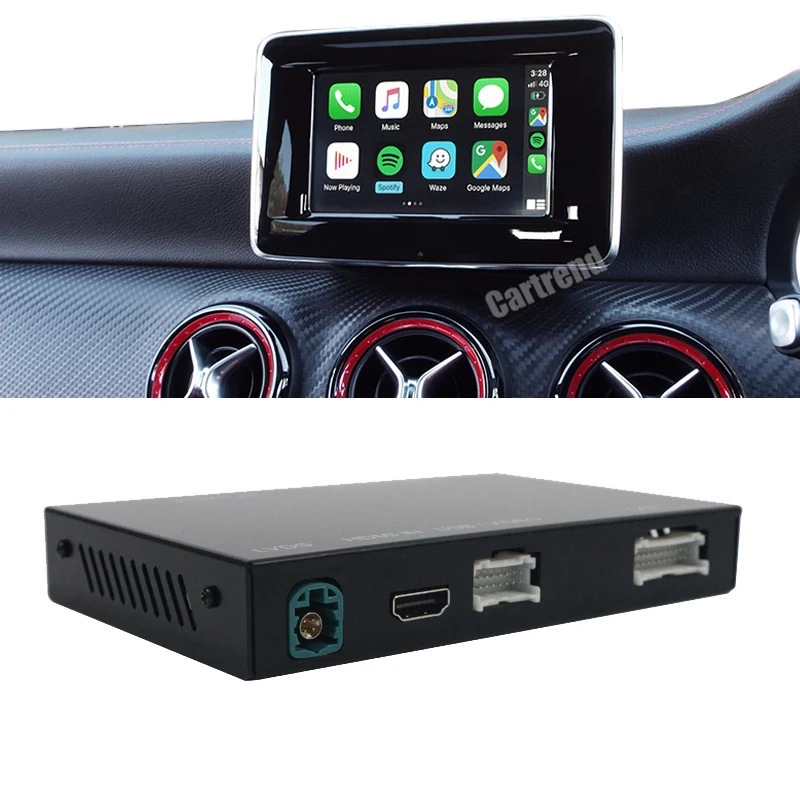 

Wireless Apple CarPlay box upgrade for A Class W176 CLA C117 GLA X156 car headunit command radio NTG4.5 4.7 system android auto