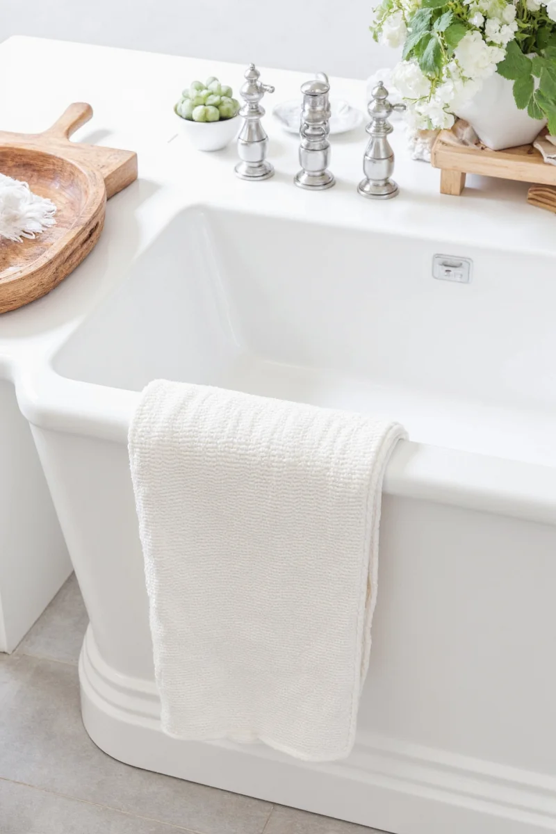 Swedish wash cloth cleaning a kids' table