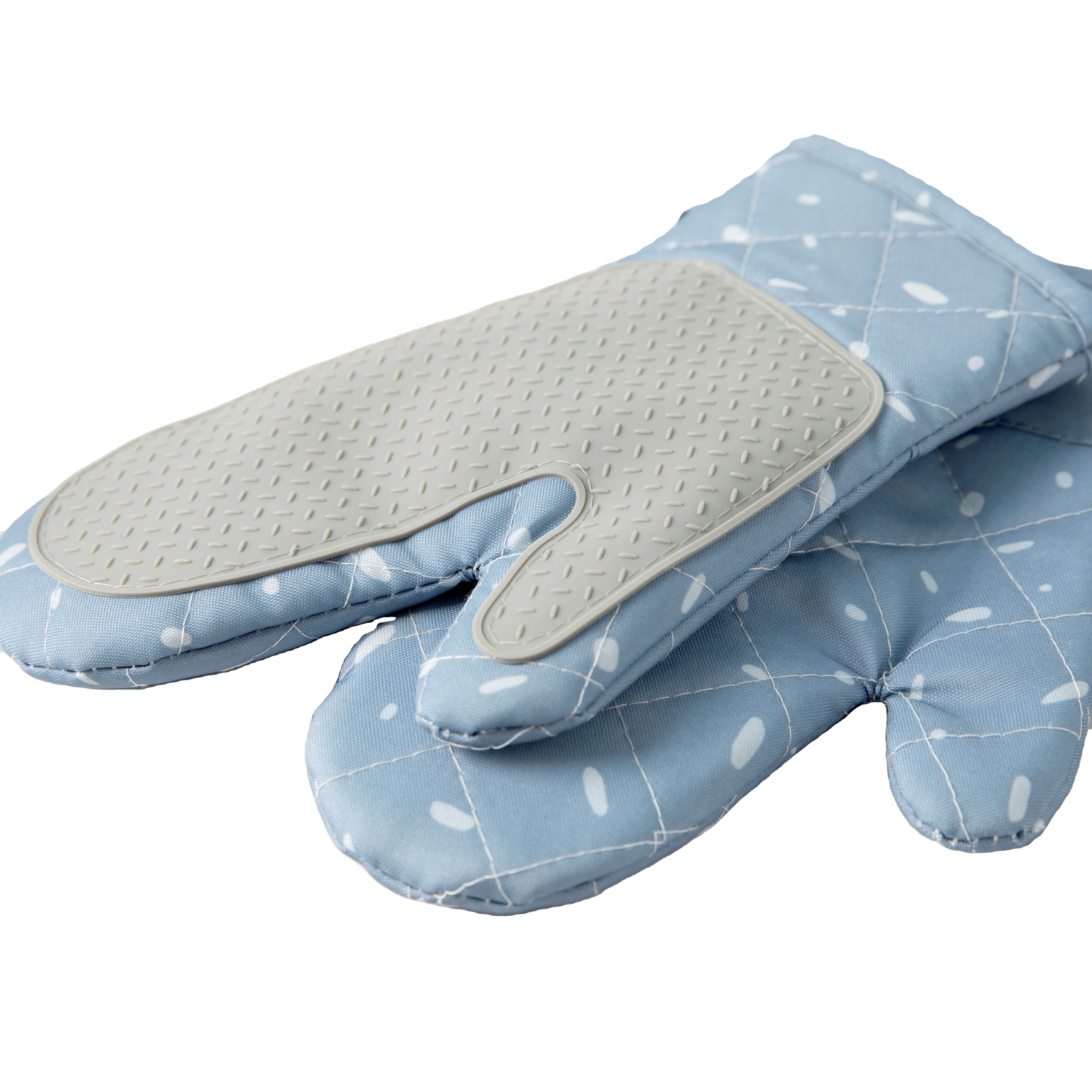 

BBQ Extreme Heat Resistant Oven Gloves And Baking Gloves Oven Kitchen Mini Oven Mitts Gloves Silicone, Pink/light green/light blue