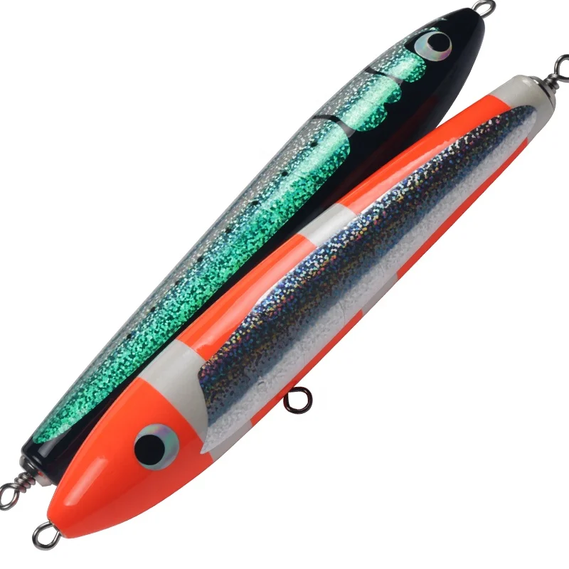 

23.5cm/140g Topwater Wooden Popper GT Surface Popping Lure Deep Sea Boat Fishing Bait for Open Ocean Angling Trolling, A b or customize