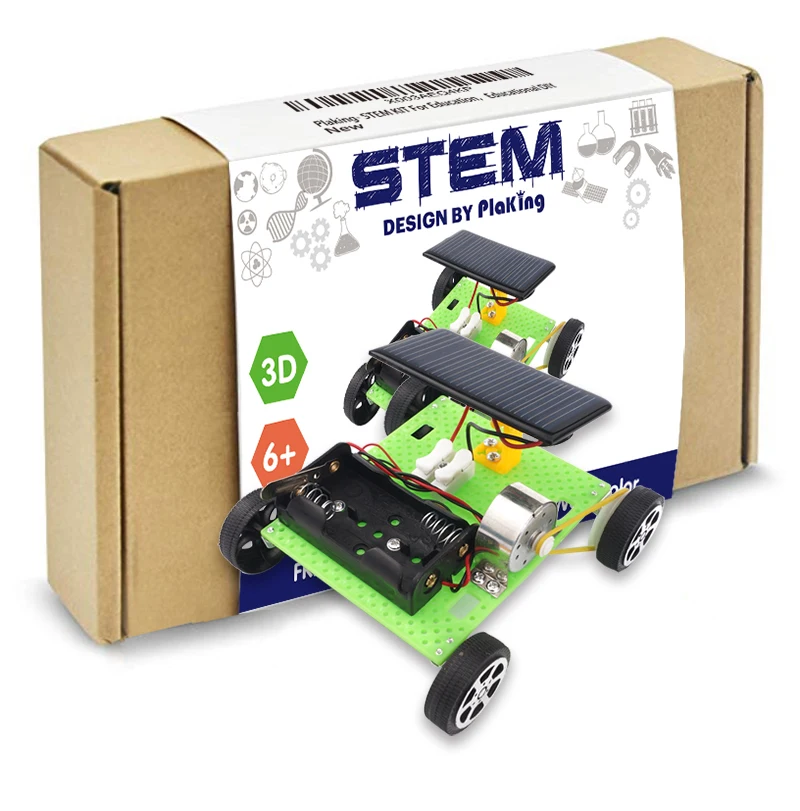 

STEM DIY 3D plastic Solar Hybrid Electric Vehicle Physical Learning Toy Science Experiments Kits,STEM Learning Sets