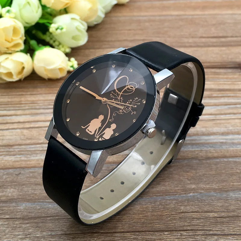 Wholesaler cheap cute pair watches for couples popular casual quartz couple watches are big and sma romantic couple watches