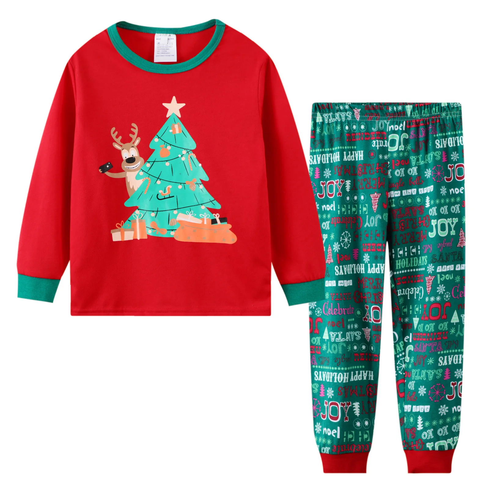 

Children's CHRISTMAS PAJAMAS Set Boys' and girls' home clothes set, Picture shows