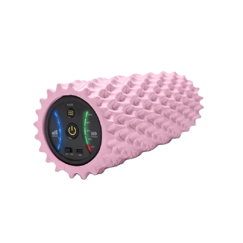 

Wholesale Yoga Foam Roller Electric Yoga Massage Roller Home Fitness, Pink