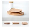 In Stock japanese Hand Carving oval Beech Wooden Plate Sauce Candy Dish with Tortoise Shell
