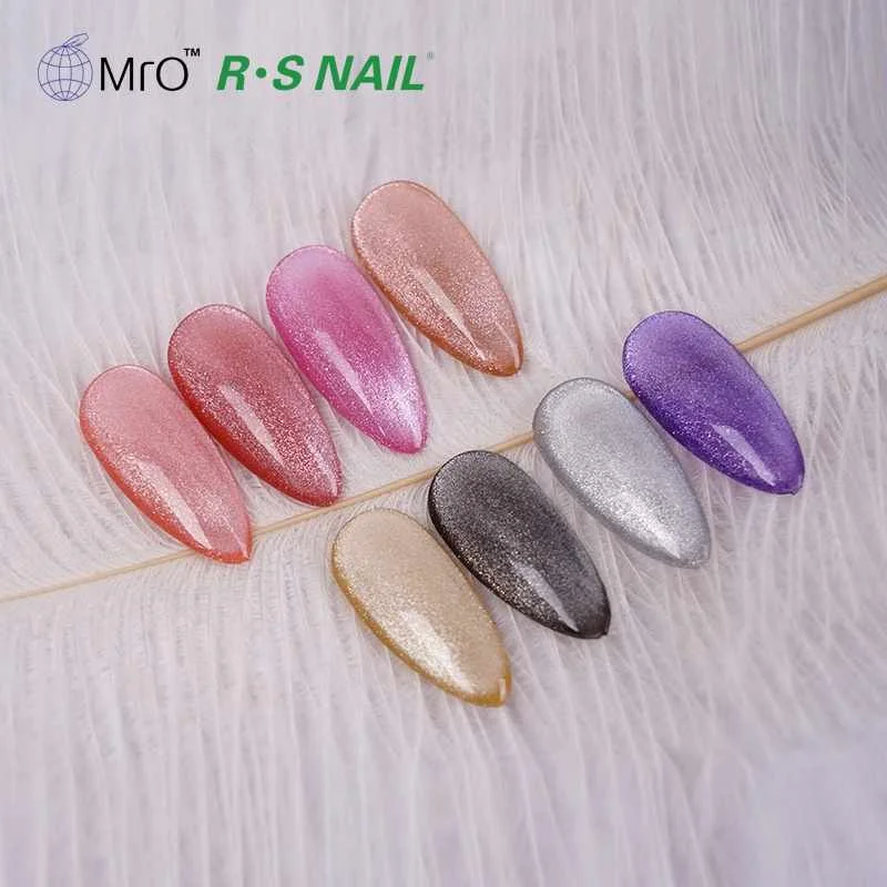 

New arrivals RS Nail fashional color silver galaxy cat eye gel polish
