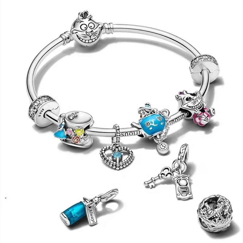 

Jeweler Luminous Firefly cup charms jewerly Diy 925 sterling silver accesories original pulcera brazalete joyas Factory wholesal