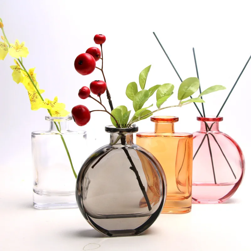 

Candy Color Mini Glass Europe Home Deco Tabletop High Quality Transparent Living Room Dining Table Flower Vase