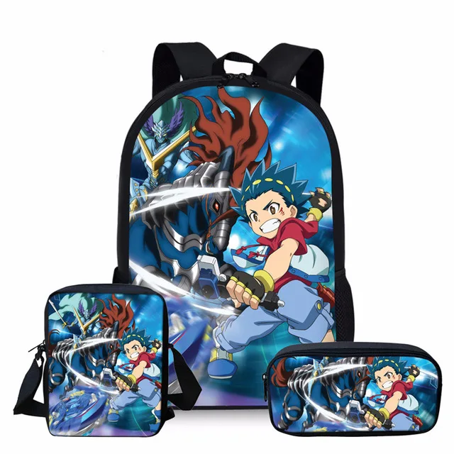 

Cartoon Character Game Anime Print School Bag and Lunch 3 Piece Set Teenager Boys Cool Kids Schoolbags Children Bookbags Bagpack, Customized