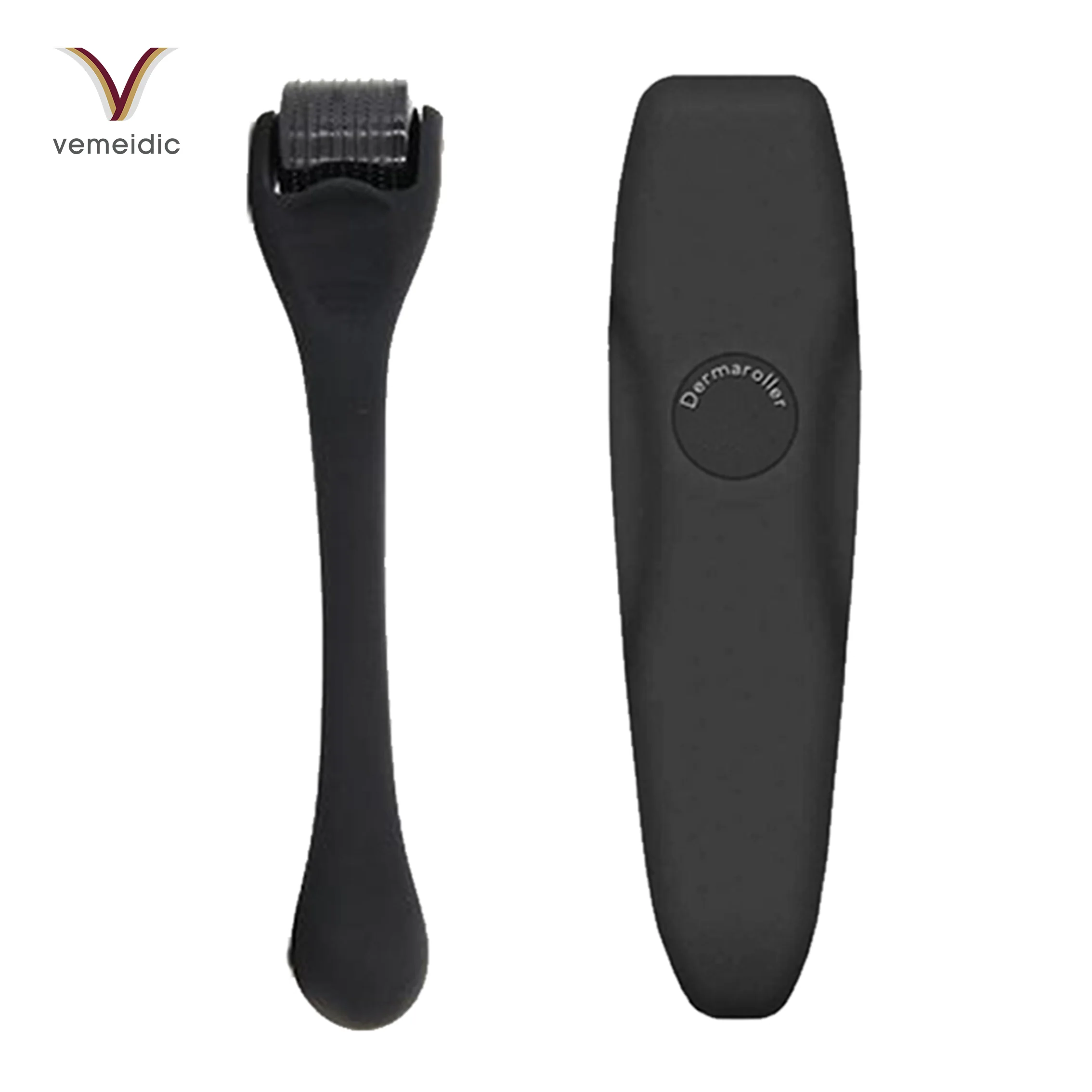 

Microneedle Titanium Beard Growth Kit Roller Dermaroller Beard, Black