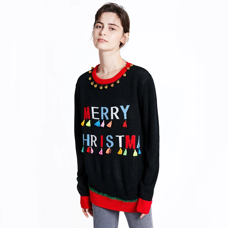 

2019 new design factory Winter Pullovers Christmas Knit Sweater for Women