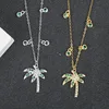 2019 Summer necklace beach plam coconut tree fashion jewelry S925 Sterling Silver necklace