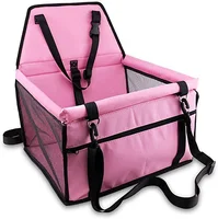 

YangyangPet Portable Bag with Seat Belt Dog Carrier Safety Stable For Travel Reinforce Car Booster Seat for Dog Cat