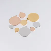 

Mirror Polished DIY Customized Disk Stainless Steel Round Blank Stamping Charm