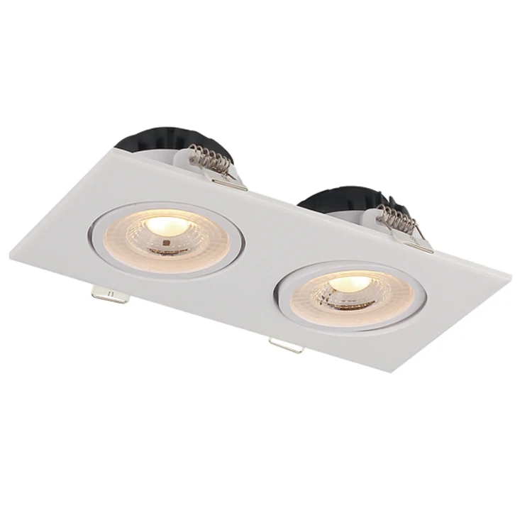 Double head indoor led spot light 5W 10W 15W recessed led downlight