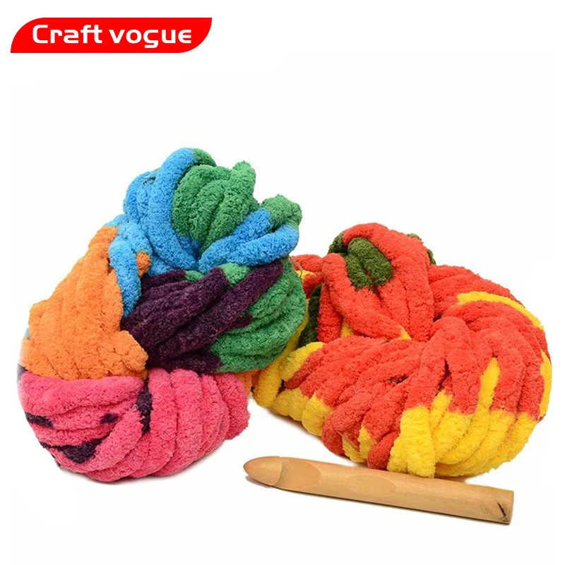 

Craft vogue Knitting blanket polyester jumbo chenille chunky knitting yarn