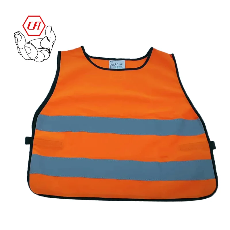 

Highlight Reflective School Kids Fluorescent Orange Green Safety Vest Clothing