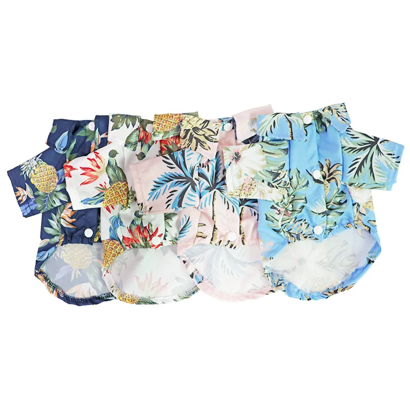 

Wholesale dog hawaiian shirts Style Cotton and Linen Pet big Dog clothes Shirt Shirt ropa para perros 5xl grande