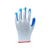 Flexible nylon nitrile leather working construction safety gloves