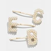 New arrival women pearl letter modeling hairpins girl's lovely hair clips sweet Hair accessories bangs clips cute headwear