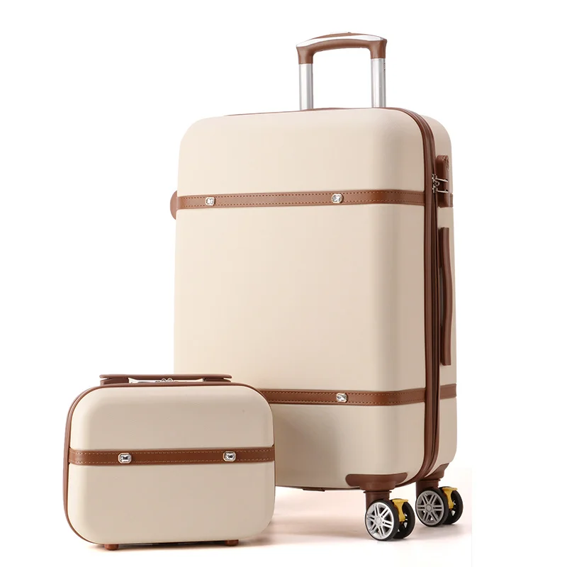 

Wholesale Hardside Vintage Luggage with Spinner Wheels Travel Suitcases 21in Carry on Luggage