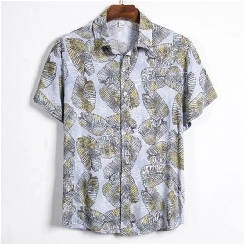

Summer Casual Short Sleeve Floral Oversize Men's T-shirts